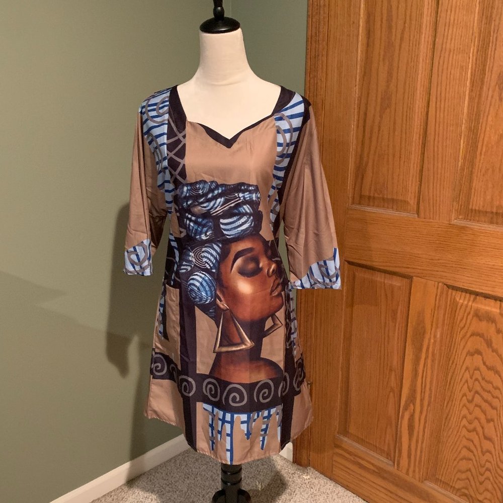 LIGHT WEIGHT DRESS WITH POCKETS SIZE M  #378